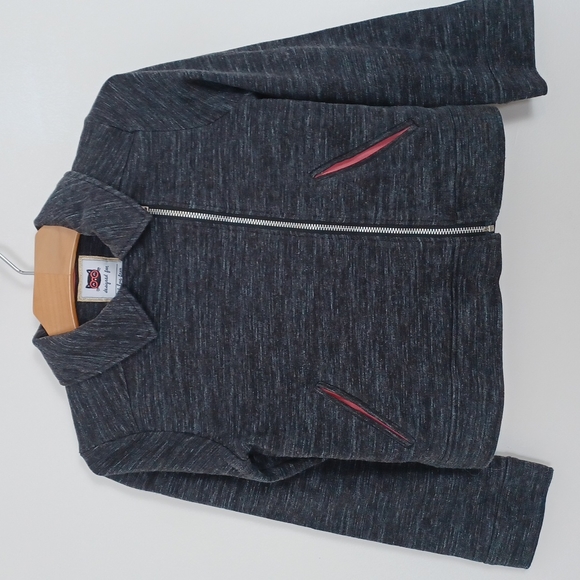 ✨3/$25✨ Gymboree Girls Heathered Grey Light Jacket - S 5-6 - Picture 1 of 9